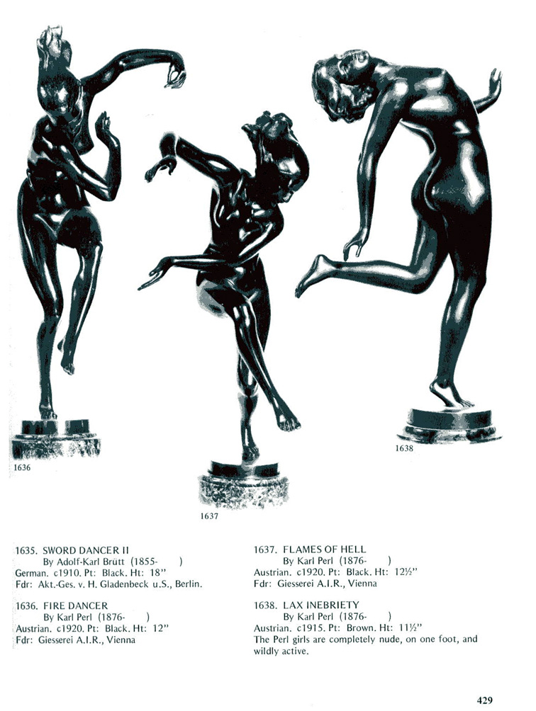 Adolf brutt: Sculture Art Decò Sword dancer bronzo del XX Secolo Opera originale e disponibile - Robertaebasta® Art Gallery opere d’arte esclusive.